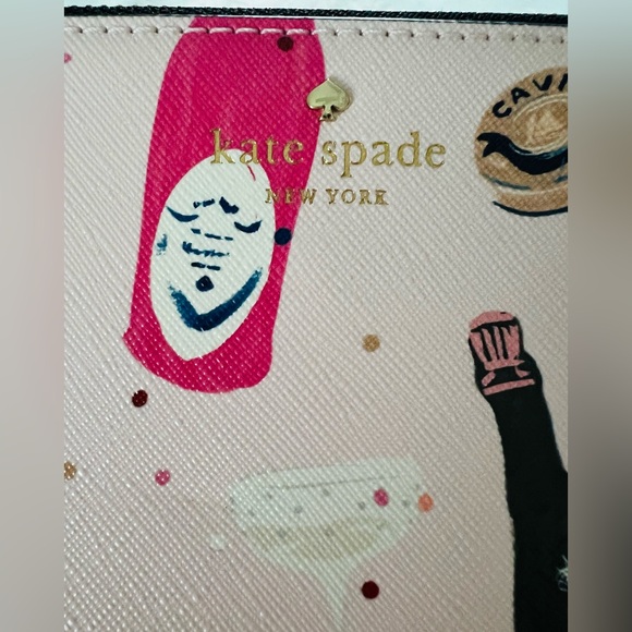 Kate Spade Champagne Print Lelia Wristlet ~ NWT